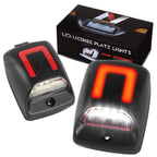 Red LED License Plate Lights for Toyota Tundra Tacoma (2000–2015)