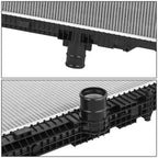 2-Row Core Radiator for Peterbilt 389 386 384, Kenworth T800 W900 T400 (2008–2013)