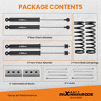 3" Lift Kit with Nitrogen Shocks for Dodge Ram 2500 3500 4WD (2003-2013)
