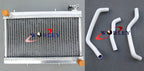 Aluminum Radiator + Black Hose for Honda TRX250 TRX250R (1988-1989)