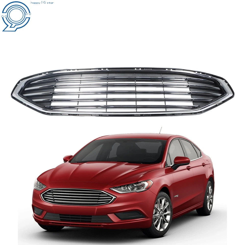 Chrome Front Upper Bumper Grille for Ford Fusion (2017–2018)