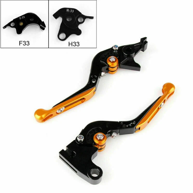 Adjustable Folding Brake Clutch Levers for Honda CBR1000RR (2008–2023) Gold T9