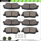 Front and Rear Brake Metallic Pads for Hyundai Santa Fe, Kia Sorento (2013–2020)