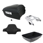 Matte Black Trunk Backrest Mount Rack for Harley Electra Glide (2009–2013)