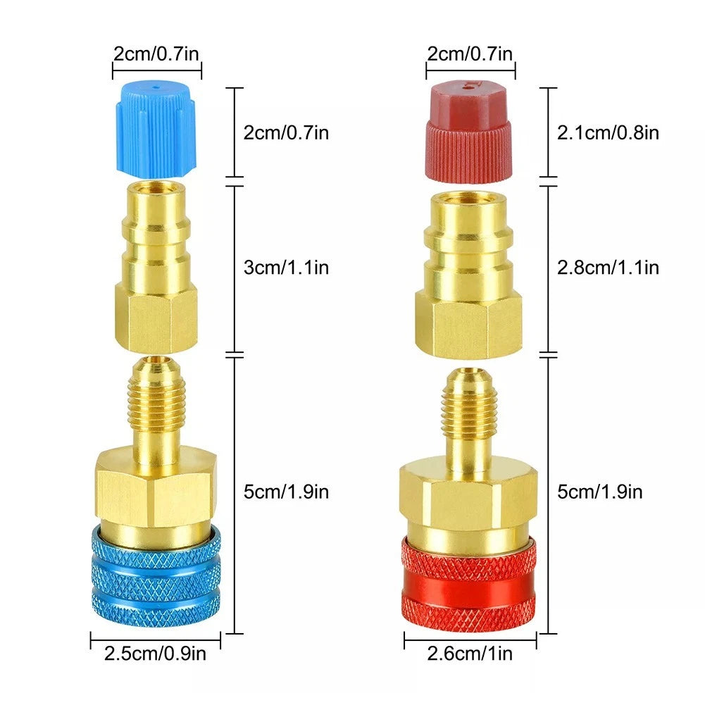 Quick Coupler Set for Automotive AC Systems (Low High Side)
