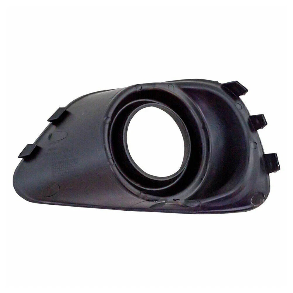 Black Left Front Bumper Fog Light Bezels for Jeep Compass (2011-2017)