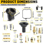Carburetor Rebuild Kit for Yamaha V Star 650 XVS650 (1998–2016)