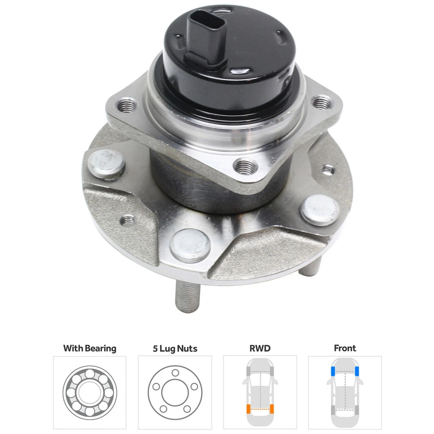 Set of 2 Wheel Hubs for Ford F-150 (2004–2008)