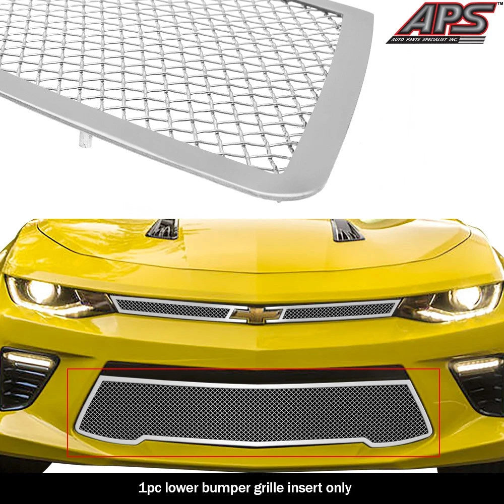 Stainless Steel Chrome Mesh Grille Insert for Chevy Camaro SS (2016-2018)