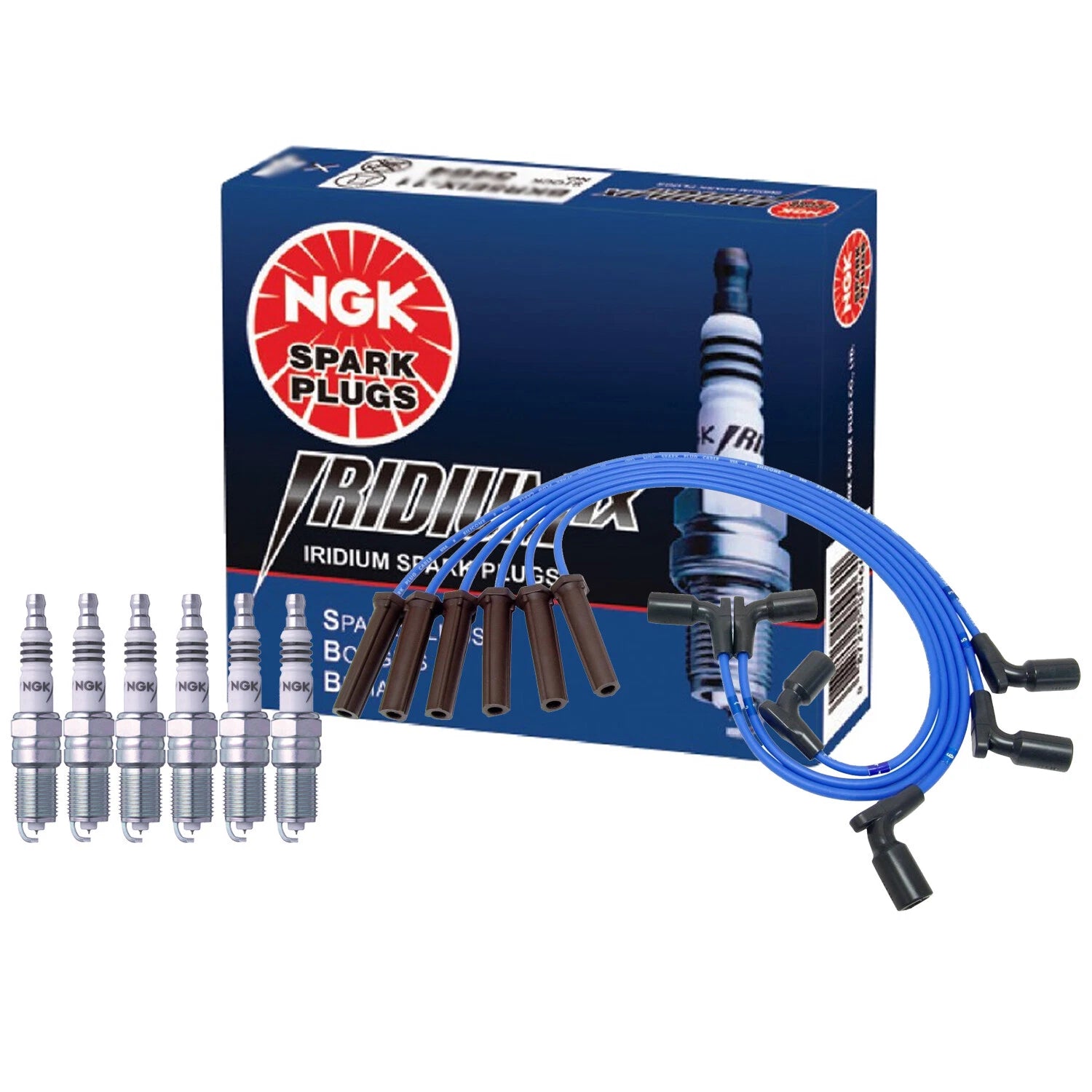 Set of 6 NGK Iridium IX Spark Plugs for Chevrolet GMC 4.3 V6