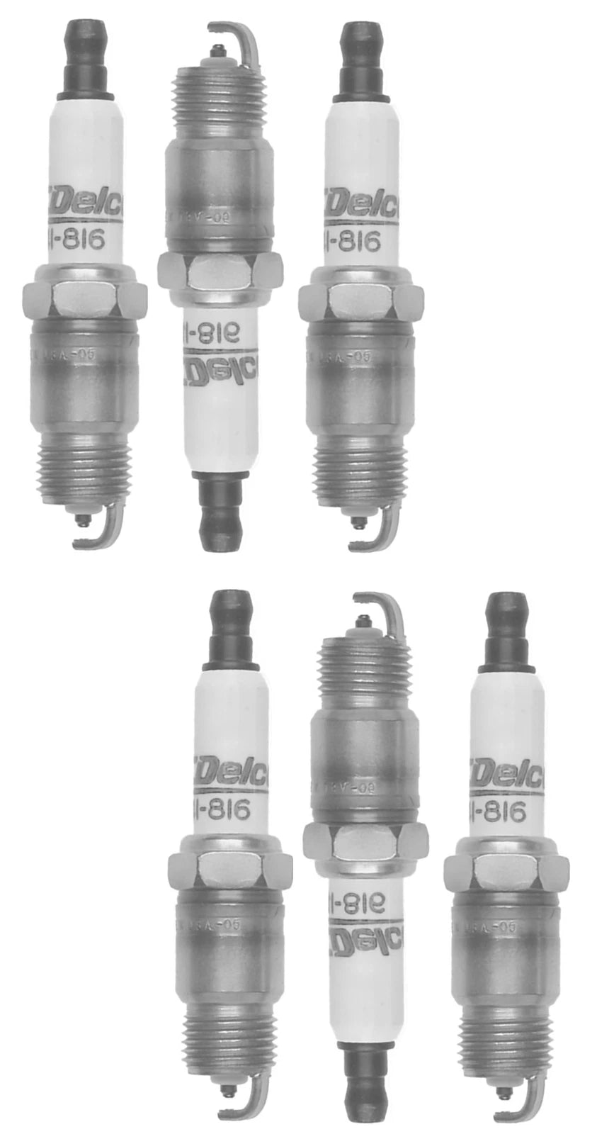 Set of 6 Spark Plugs for Buick Century, Chevy C10, Oldsmobile 98 (6CYL)