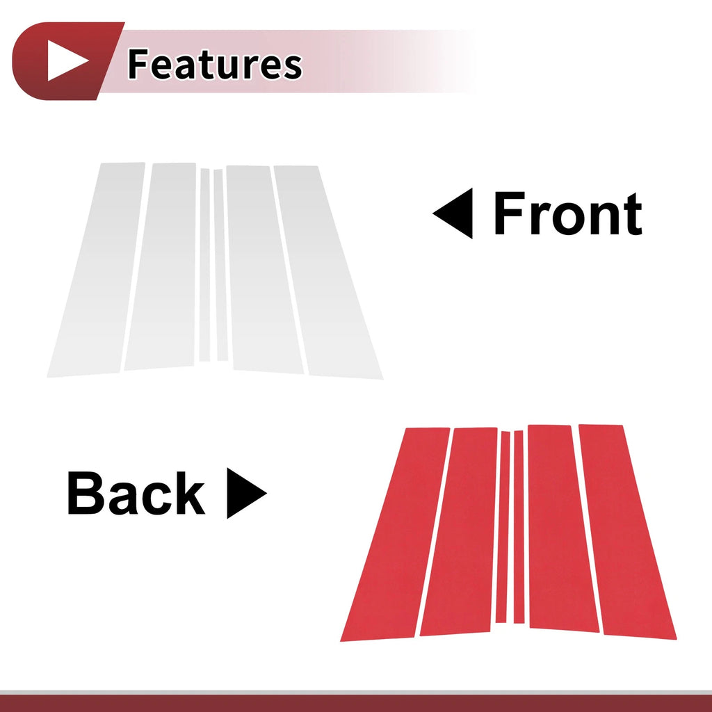 Door Pillar Window Trim for Ford Explorer (2020–2023) Silver Tone