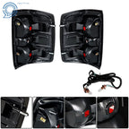 Tail Light Lamp Assembly Pair for Silverado Pickup Truck (2014–2015)
