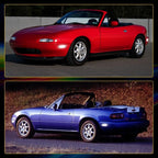 4X LED Side Marker Light Smoke White for Mazda MX-5 Miata (1990–2005)
