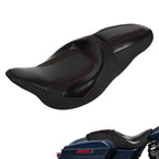 Driver Passenger Seat for Harley Touring Electra Road Glide (2009–2023) Black