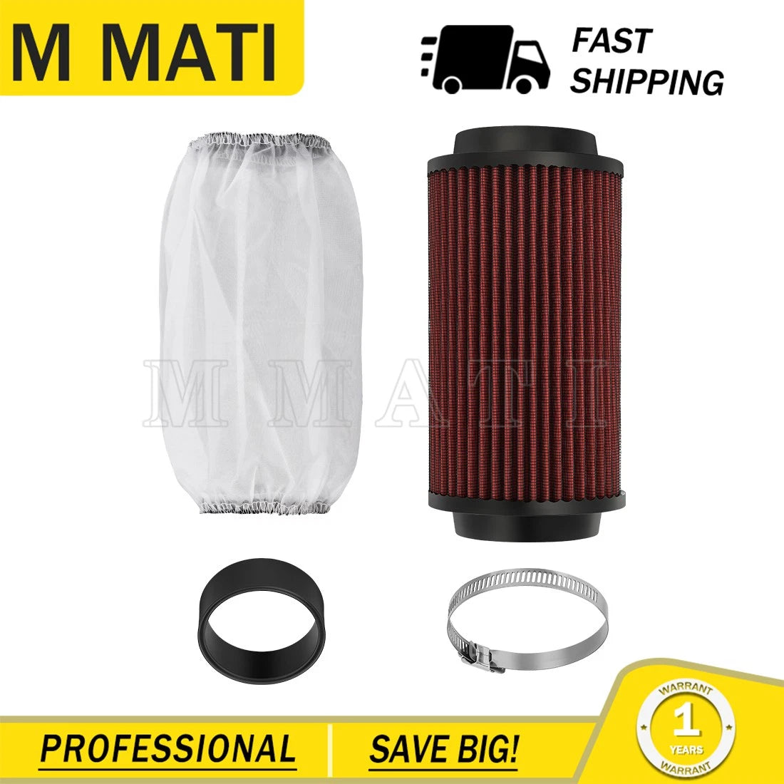 Air Filter with Air Sleeve Kit for Polaris Scrambler Sportsman 500 570 600 700 800 (1996–2021)