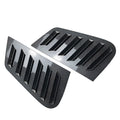 Rear Window Louver Vent Cover Trim for VW Polo 2001-2009 Carbon Fiber Black