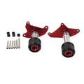 2X Red Frame Sliders Protector for Honda Grom MSX125 (2013–2020)