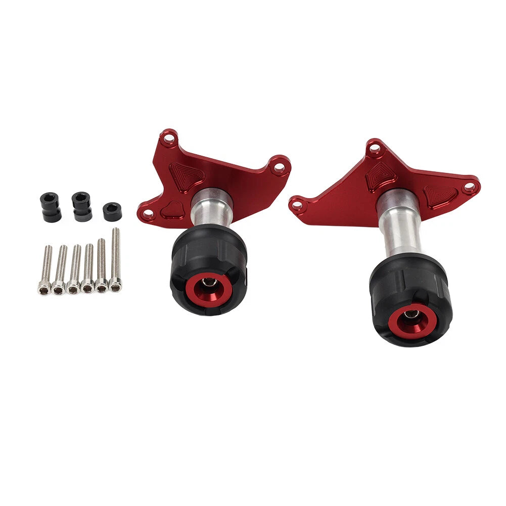 2X Red Frame Sliders Protector for Honda Grom MSX125 (2013–2020)