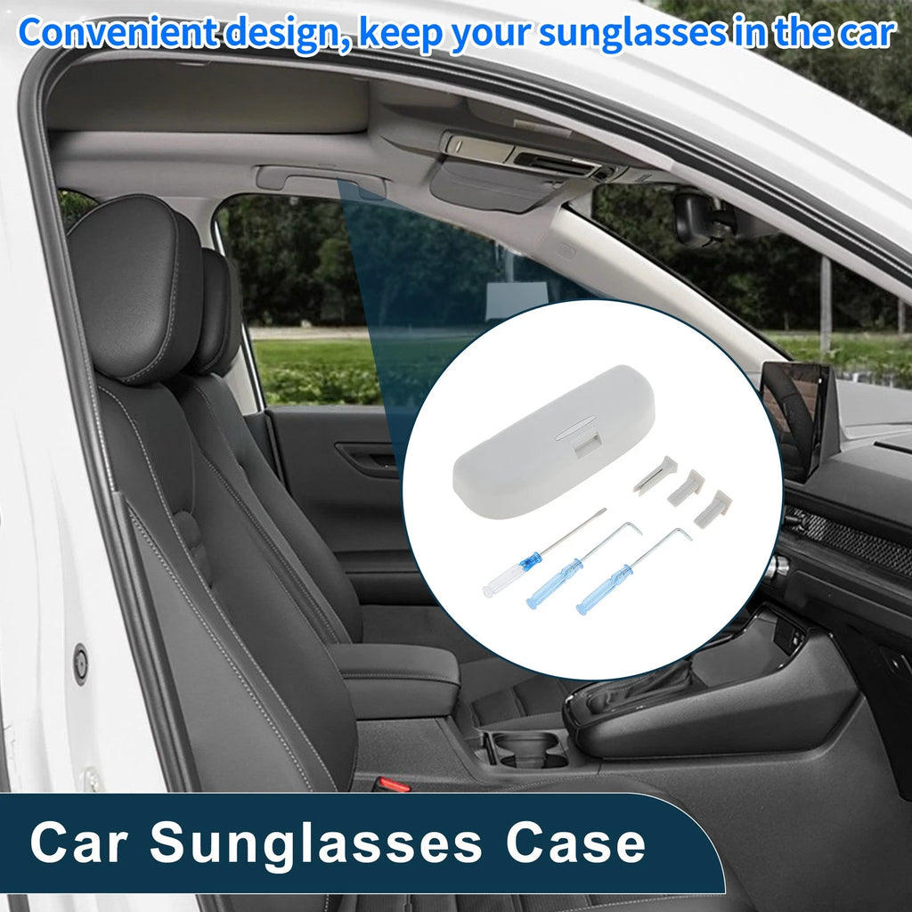 Sunglasses Case for Volkswagen Touran (2003–2015) Eyeglasses Holder White