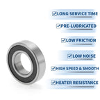 Deep Groove Ball Bearing 6901VV for Scooter Skateboard (12x24x6mm)