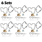 6x Carburetor Repair Kit for Honda GL1500C/GL1500CT Valkyrie 1500 (1997–2003)