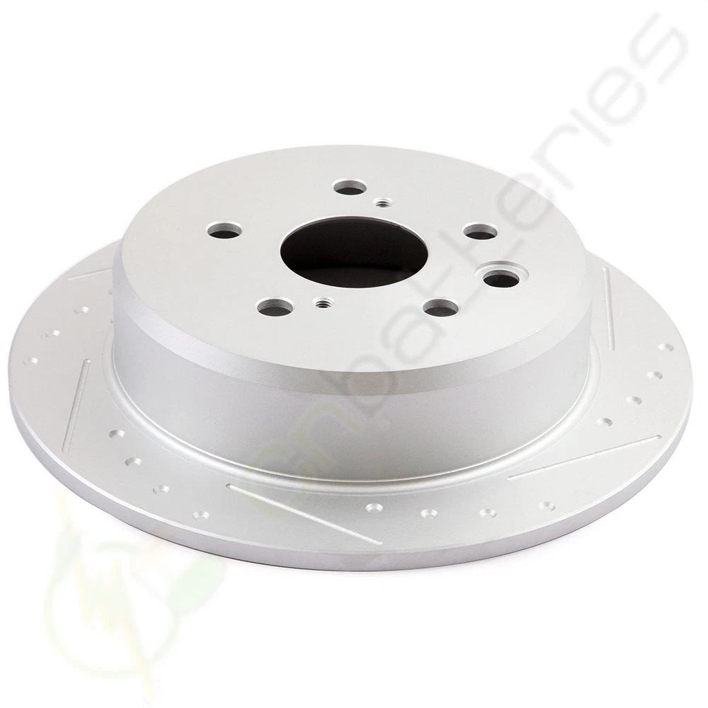 Rear Brake Discs Rotors for Lexus IS250 (2006–2012) Drilled & Slotted
