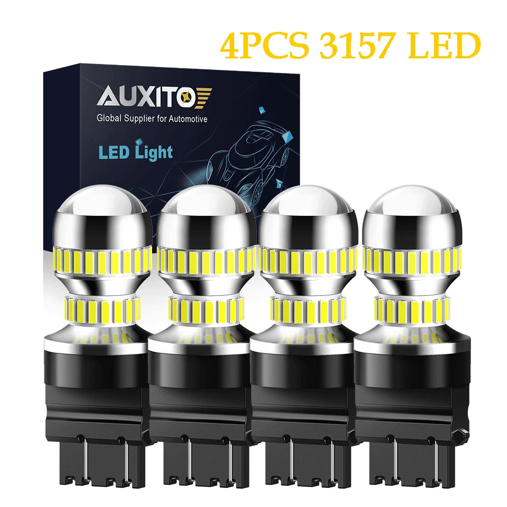 Set of 4 LED Backup Reverse Light Bulbs for Vehicles (6000K)