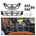 Set of 4 Textured Tube Safari Tubular Doors for Jeep Wrangler JK (2007–2018)