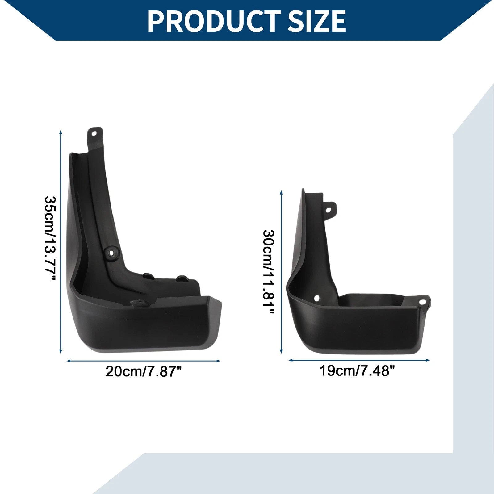 Set of 4 Mud Flaps Splash Guards for Honda XRV (2019–2023)