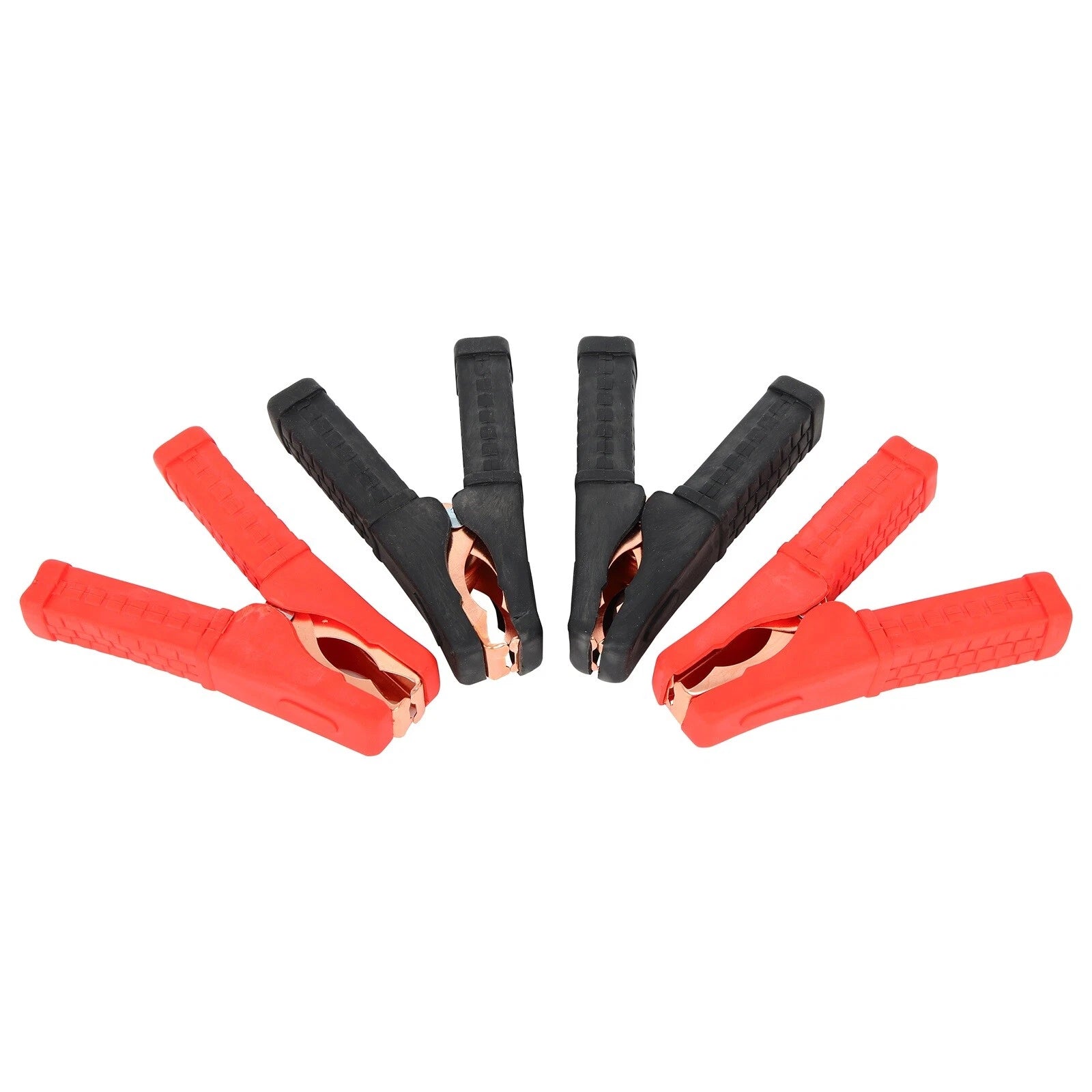 Set of 4 Heavy Duty Jumper Cables with Alligator Clamps for Cars and Trucks