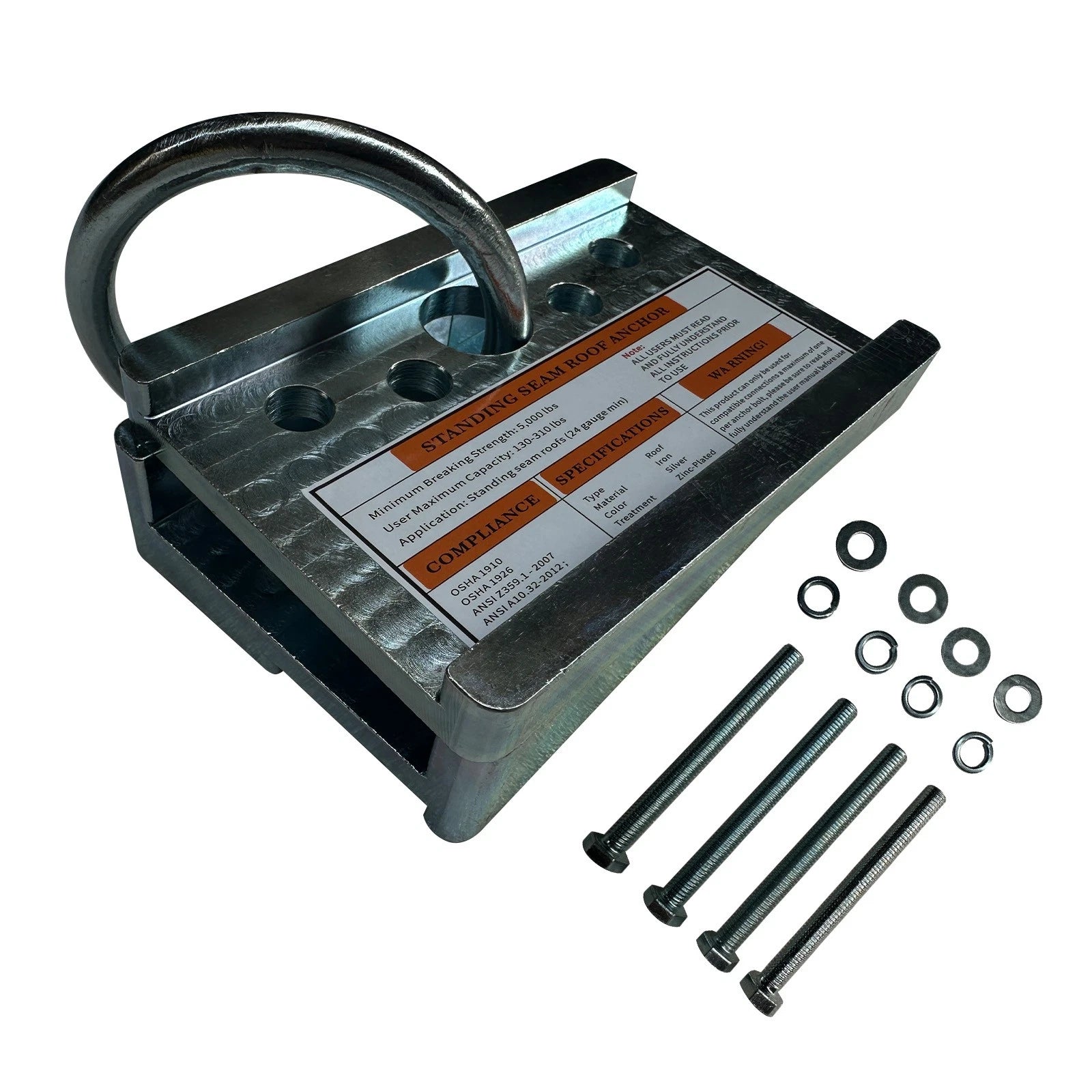 2-Way Standing Seam Roof Anchor Clamp for (5000lbs)