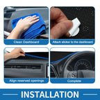 Dashboard Cover Mat for Lexus ES ES350 2013-2018 Sun Protector Pad Black Blue