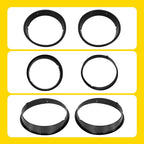 Black Headlight Bezels for Jeep Wrangler TJ (1997–2006)