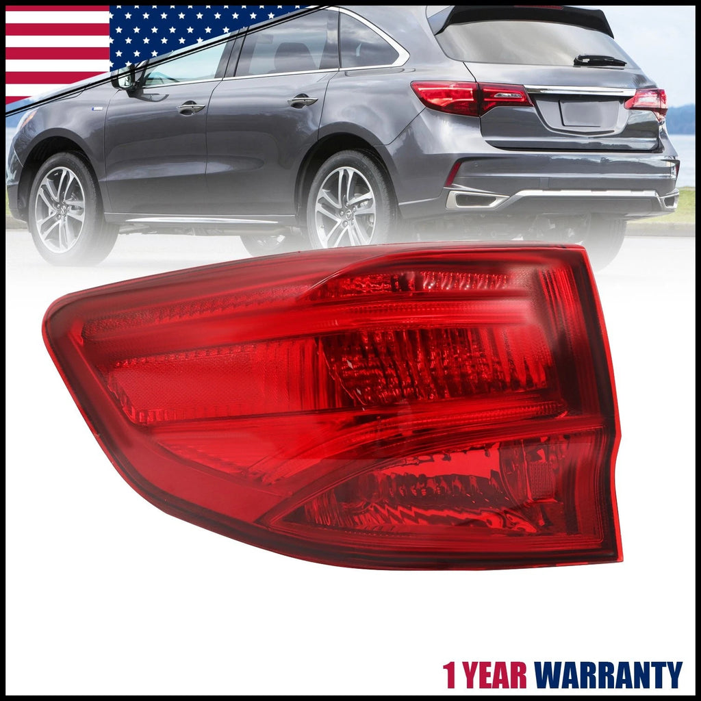 Left Driver Outer Tail Light for Acura MDX (2014–2020) 33550TZ5A02