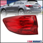 Left Driver Outer Tail Light for Acura MDX (2014–2020) 33550TZ5A02