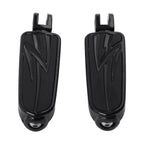 Black Driver Rider Foot Pegs for Harley Fat Bob Softail (2018–2025)