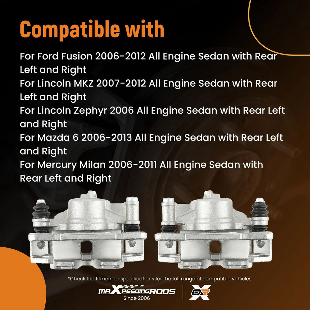 2x Brake Calipers for Honda Civic Base (1990–1991)