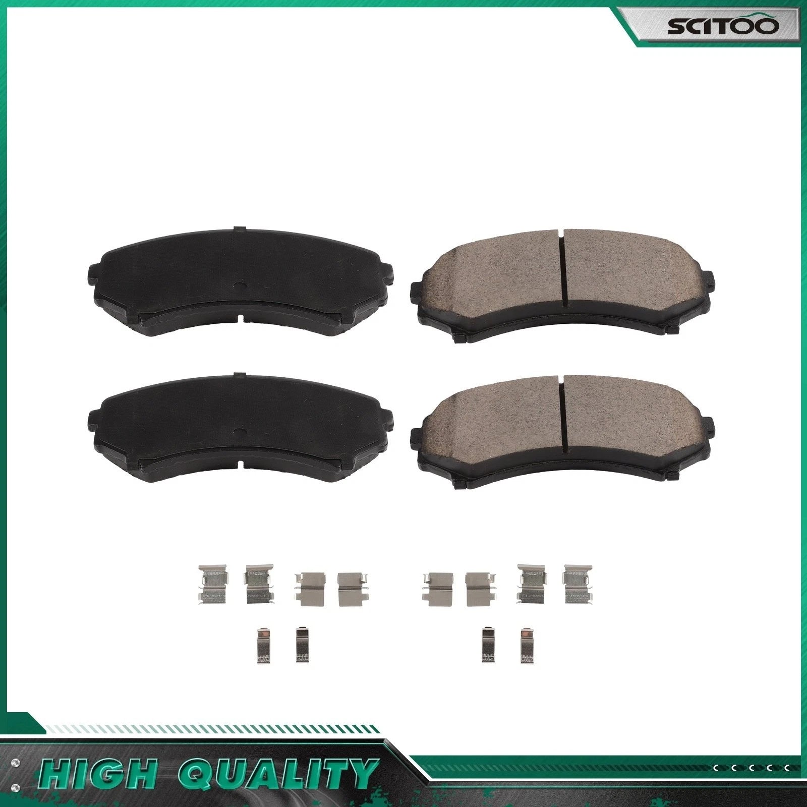 Front Ceramic Brake Pad Set for Isuzu Axiom Rodeo (2004–2011) Mitsubishi Endeavor
