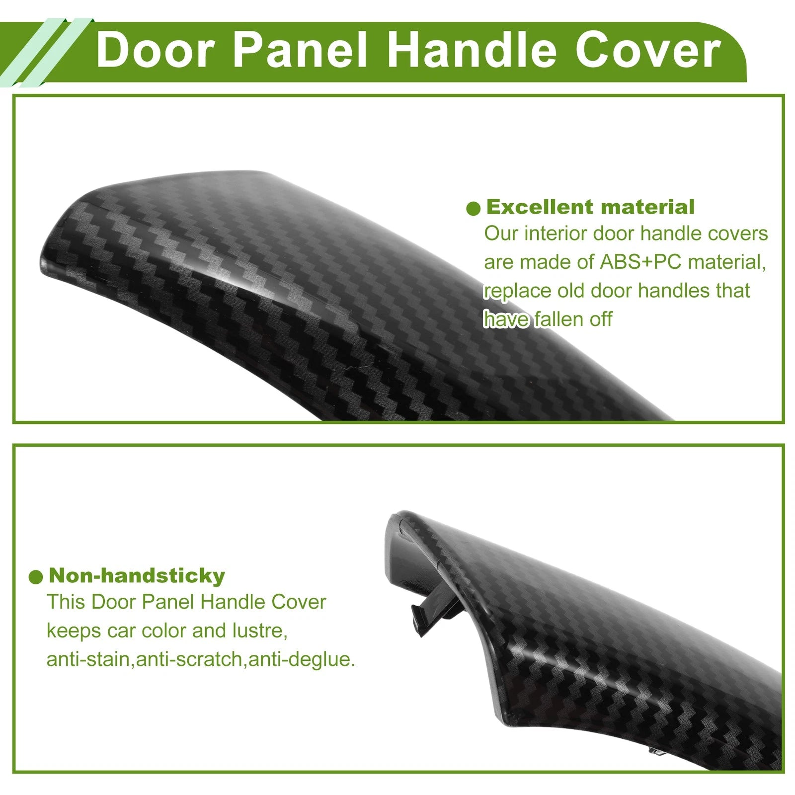 Door Panel Handle Pull Trim Cover for BMW X1 F48 (2016–2022) No. 51417417513CT2