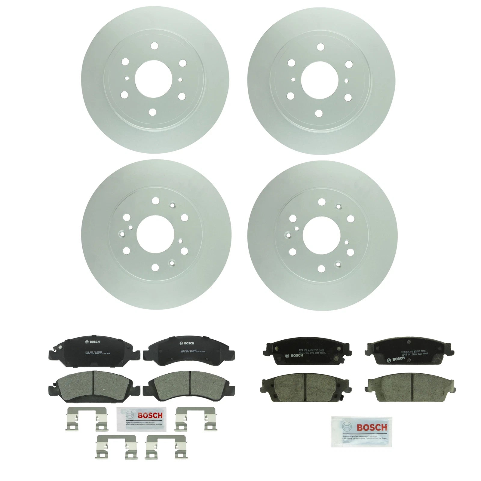 Brake Kit Disc Rotors & Ceramic Pads for Chevy GMC (Front 330mm, Rear 344.80mm)
