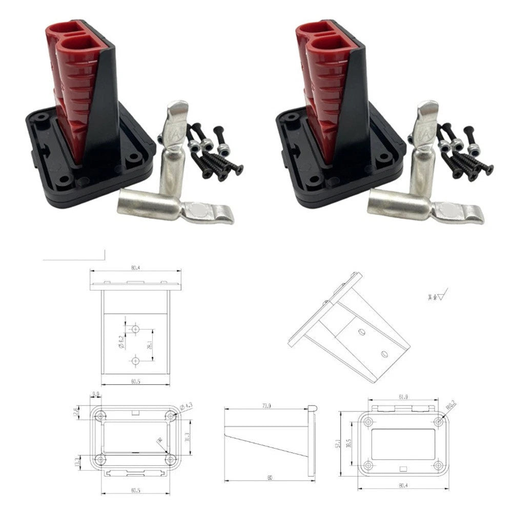 2X Quick-Connect Battery Cable Connectors for RV Automotive Marine