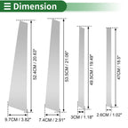8 Pcs Door Pillar Window Trim for BMW X5 (2007–2013) Silver Tone