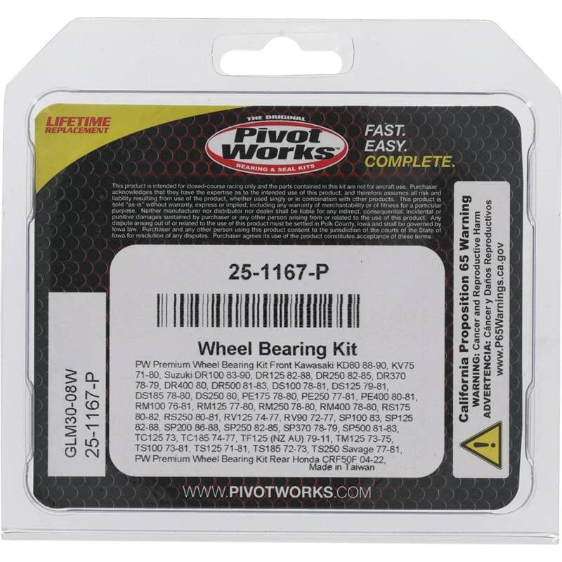 Pivot Works Premium Wheel Bearing for