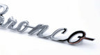 Chrome Fender Script Trim Emblems with Clips for 1966–1977 Ford Bronco