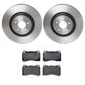 Brembo Front Brake Kit for Ford Mustang GT (PVT Coated Disc Rotors, Low-Met Pads)
