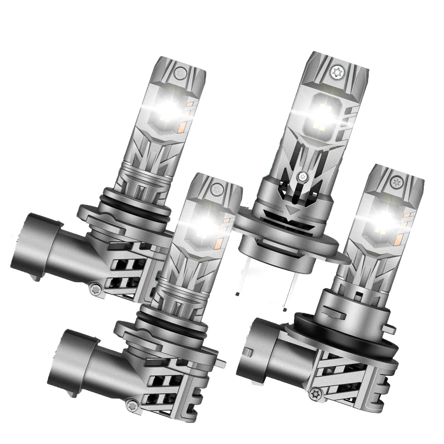 LED Headlight Bulb Set of 6 for (9005, 9006, 9007, 9004, H7, H4, H13, H11)