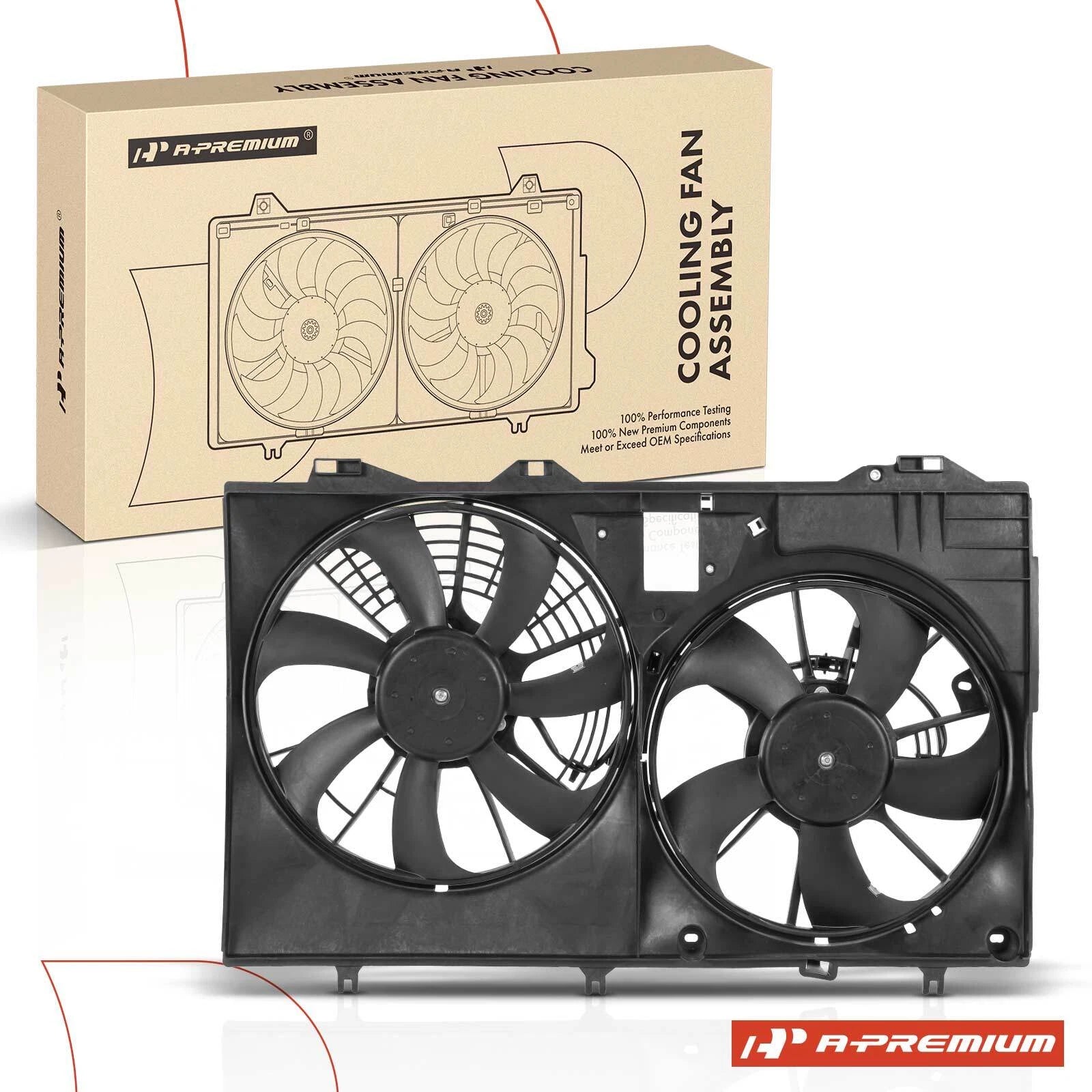 Dual Cooling Fan Assembly with Shroud for Lexus RX350 (2010-2015)