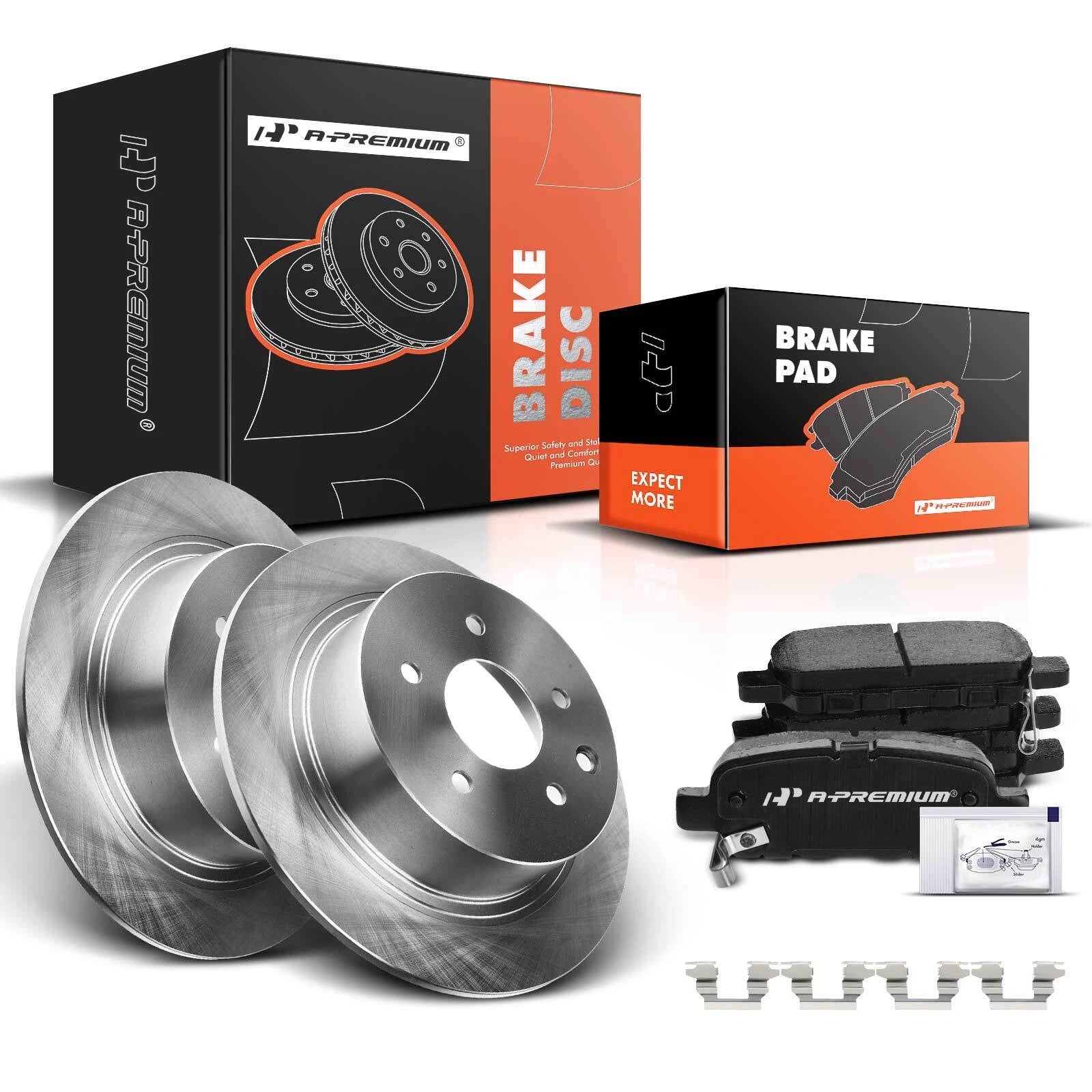 Rear Disc Brake Rotors & Ceramic Pads for Nissan Altima/Sentra (2002–2020)