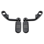 1 1/4'' Matte Long Angled Footpegs Mount Engine Guard Pegstreamliner